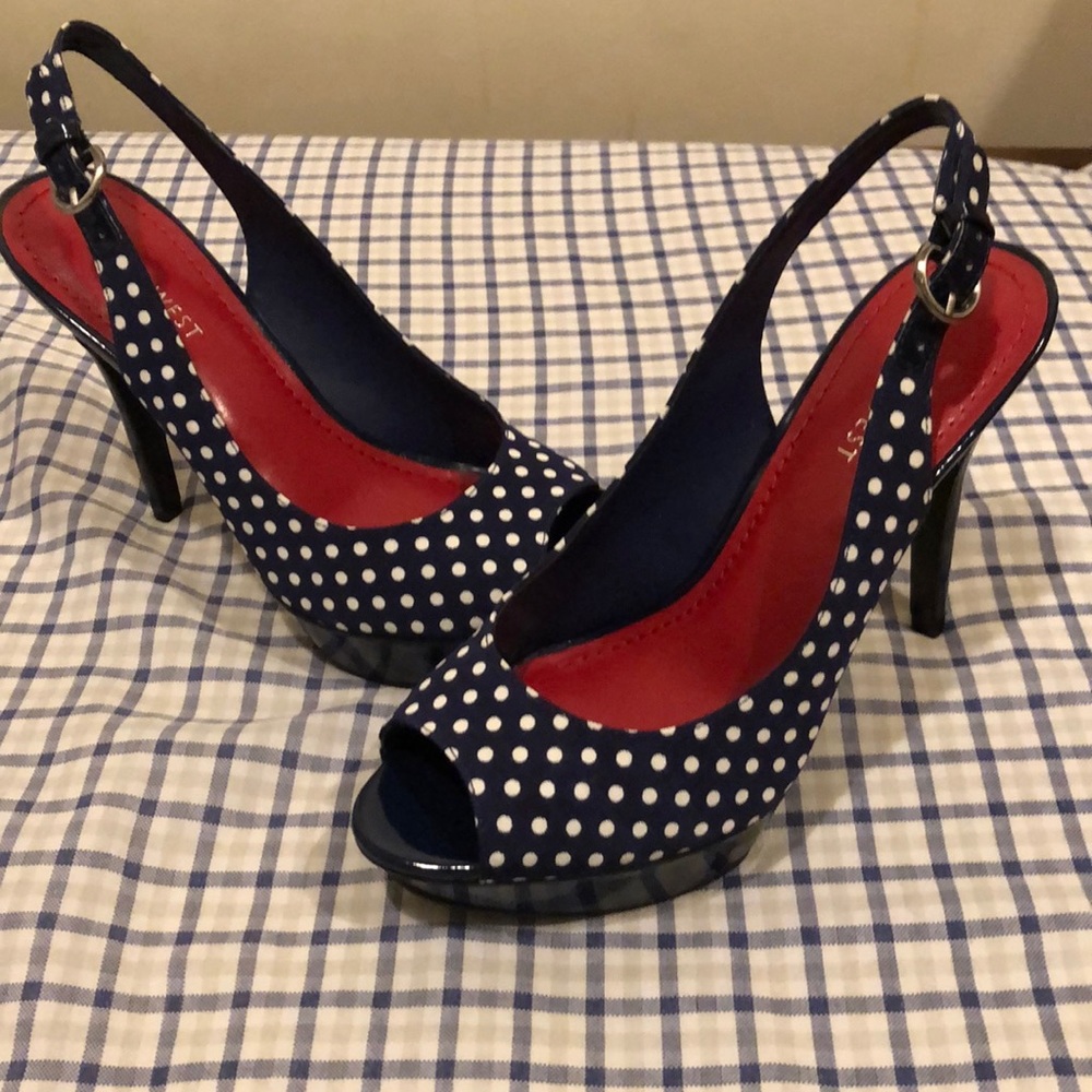 Blue Nine West heels